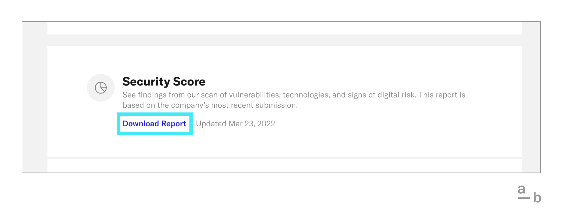 screenshot of download report button on the broker platform