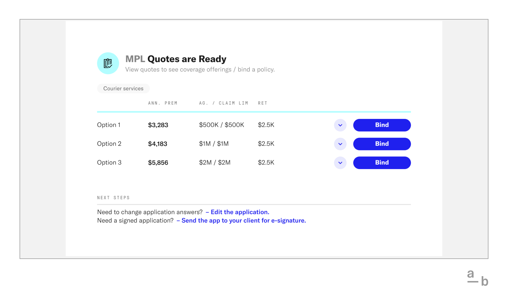 screenshot of MPL auto-quotes