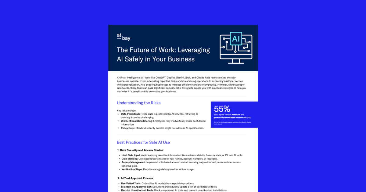 Leveraging AI Safely